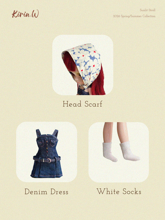Blythe Doll Size Denim Dress Set